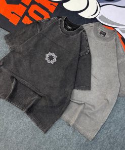 Chrome Hearts Floral Cross Tshirt-Half 'Wash Black'