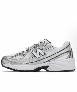 New Balance-740 First Copy 'White / Silver Metallic'