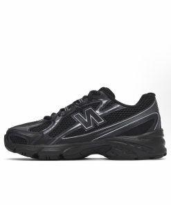 New Balance-740 First Copy 'Black & Silver Metallic'