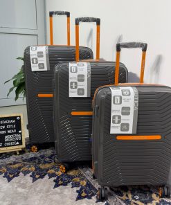 Nautica Polycarbonate 1030 Trolley Luggage-Set 'Grey / Orange'