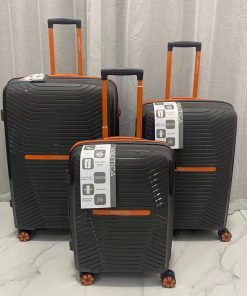 Nautica Polycarbonate 1030 Luggage-Set 'Grey / Orange'