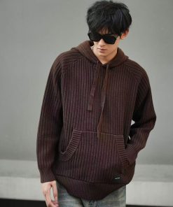 Nidddiv Corduroy Hoodie 'Brown'