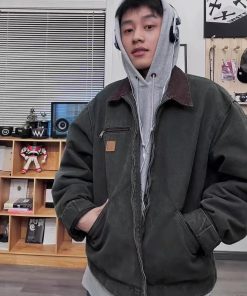 Carhartt Detroit Premium Jacket 'Dark Grey'