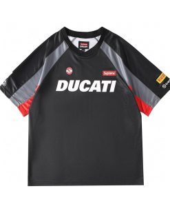Supreme Ducati Soccer Tshirt-Half Jersey 'Black'