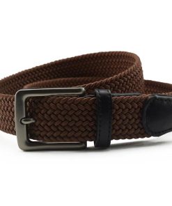 Nike G-Flex Stretch Woven Golf Belt 'Mud Brown'