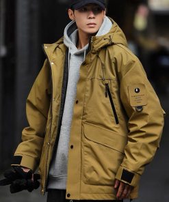 Techwear Performance Hooded Down-Jacket 'Yellow'
