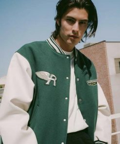 REPRESENT Baseball Varsity Jacket 'Green'