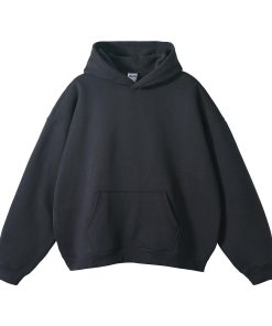 Classic Minimal Premium Plain Hoodie 'Dark Grey'