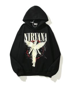Nirvana In Utero Angelic Band Logo Hoodie 'Black'