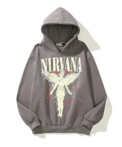 Nirvana In Utero Angelic Band Logo Hoodie 'Grey'