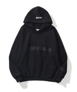 The Essential Plain Hoodie Premium-Hoodie 'Black'