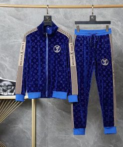 Louis Vuitton Monogram Velvet Tracksuit-Set