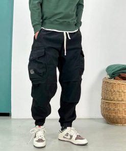Techwear Baggy Cargo Joggers Pants 'Black'