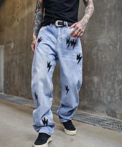 Amexnocap Vintage Straight Jeans 'Blue/Black'