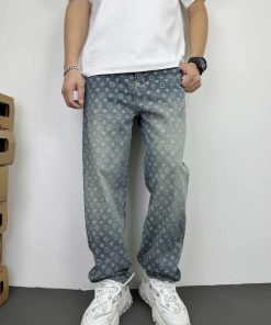 Louis Vuitton Monogram Denim Jeans 'Light Blue'