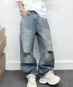 Denim Grudge Loose Fit Jeans Pant 'Vintage Blue'