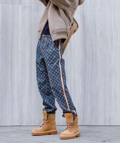Louis Vuitton Monogram Denim Tailored Pants 'Aegean Blue'