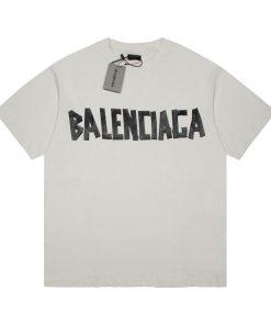 Balenciaga Tape Type Tshirt-Half 'Light-Tan'