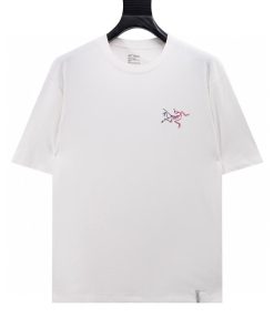 Arc'teryx Kragg Cotton Logo SS Tshirt-Half Multicolour White