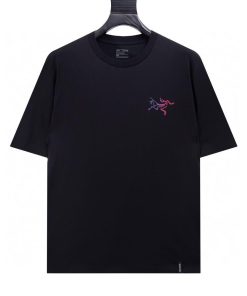 Arc'teryx Kragg Cotton Logo SS Tshirt-Half Multicolour Black