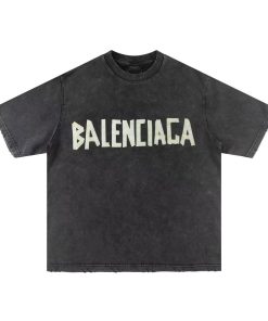 Balenciaga Tape Type Tshirt-Half 'Vintage Black/Yellow'