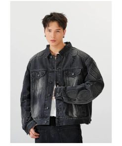 Yeezy Gap Balenciaga Denim Jeans-Jacket 'Wash-Black'