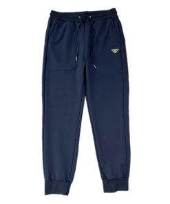 Prada plain Comfortable Jogger Pant 'Navy Blue'