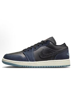 Jordan 1-Low 'Black Dark Obsidian'