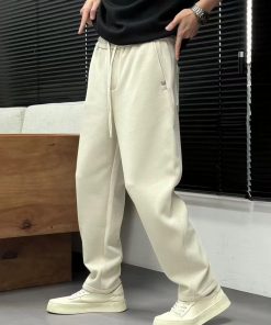 Flaw Atelier Relax Fit Basic Cream Jogger Sweatpants