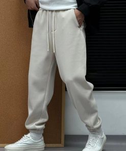 Flaw Atelier Relax Fit Basic Off-White Jogger Sweatpants