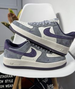 Nike Air Force 1 Low Stussy 'Grey Purple Suede'
