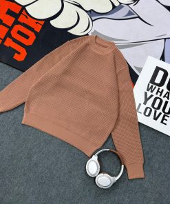 Relaxed Fit Knitted Premium Sweater 'Hash Brown'