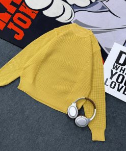 Relaxed Fit Knitted Premium Sweater 'Yellow'