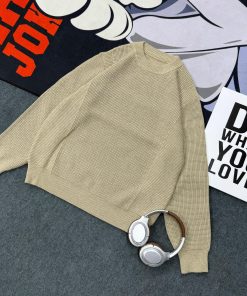 Relaxed Fit Knitted Premium Sweater 'Beige'