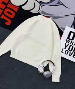 Relaxed Fit Knitted Premium Sweater 'White'