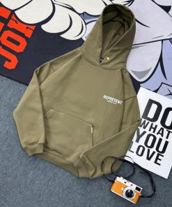 Represent Owners' Club Premium Hoodie 'Olive Green'