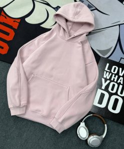 The Minimal Edge Plain Premium Hoodie 'Baby Pink'
