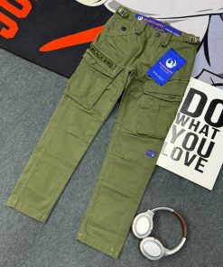 Blackbird Vintage Denim Cargo Pants 'Military Green'