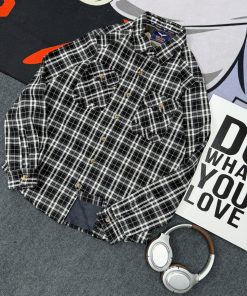 Beast Plaid Flannel Shirt 'Monochrome'
