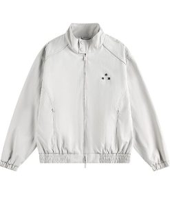 Courreges Vintage Track Nylon Jacket 'White'