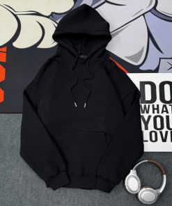 Oversized Premium Plain Hoodie 'Black'