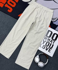 Loose Fit High-waisted Premium Pant 'Light Cream'