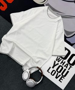 Premium Relaxed Silhouette Boxy Tshirt-Half 'White'