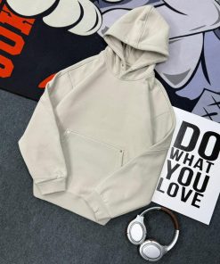 The Minimal Edge Plain Premium Hoodie 'Cream'