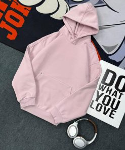 The Minimal Edge Plain Premium Hoodie 'Baby Pink'