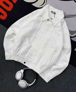 Premium Collared Neck Jacket for Men 'White'