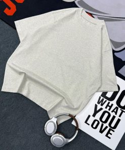 Premium Plain Crew Neck Tshirt-Half 'Grey'