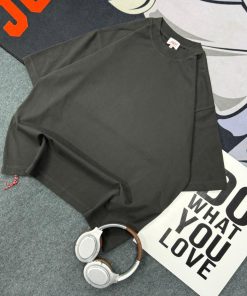 Premium Plain Crew Neck Tshirt-Half 'Dark Grey'