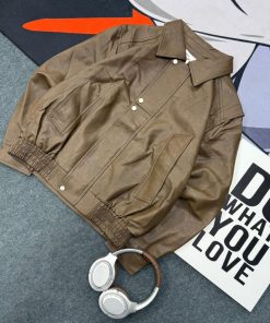 Skyline Expedition Modern Leather Jacket 'Brown'