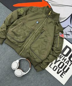Modern Classic Flight Style Pilot Jacket 'Olive Green'